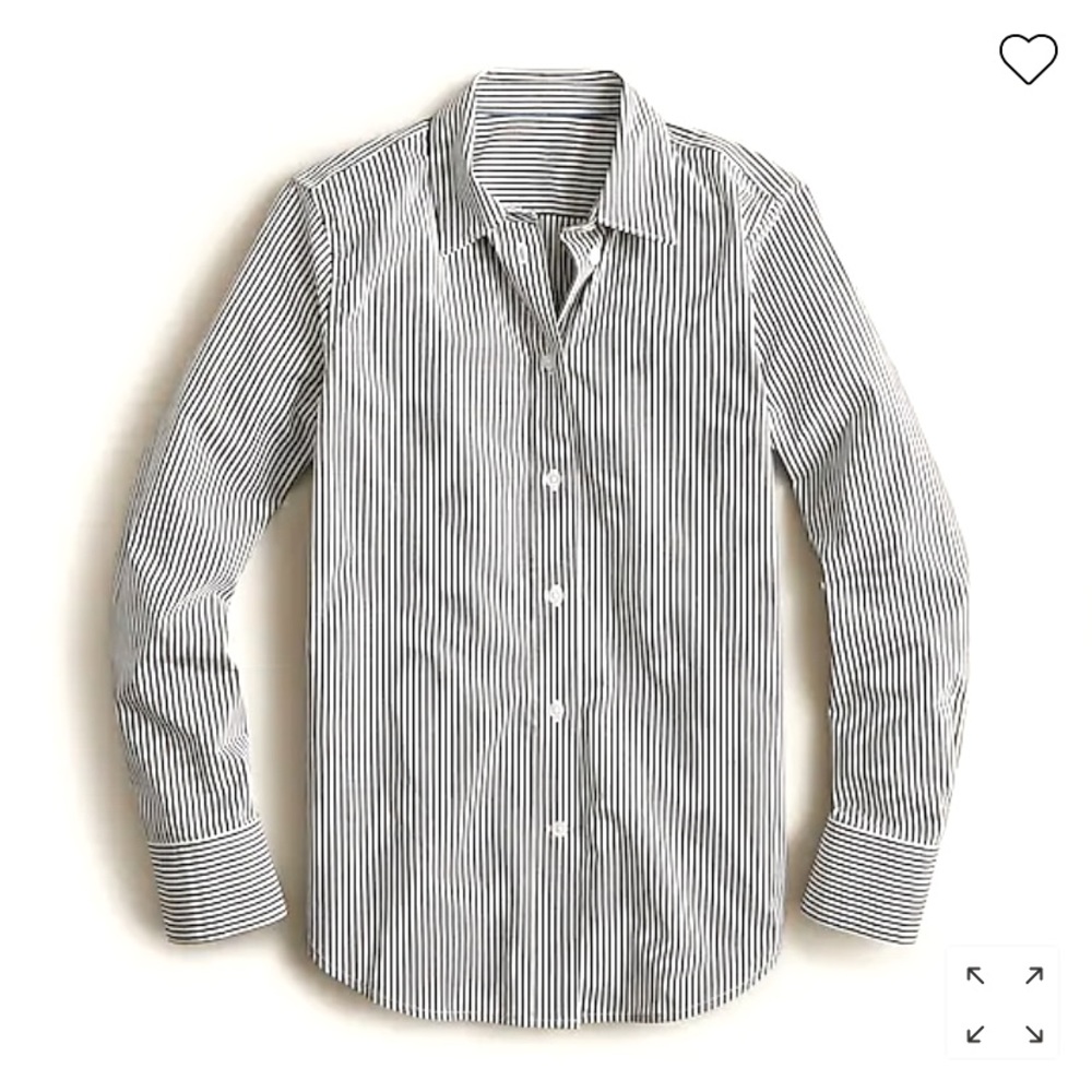 J Crew Striped Button Down